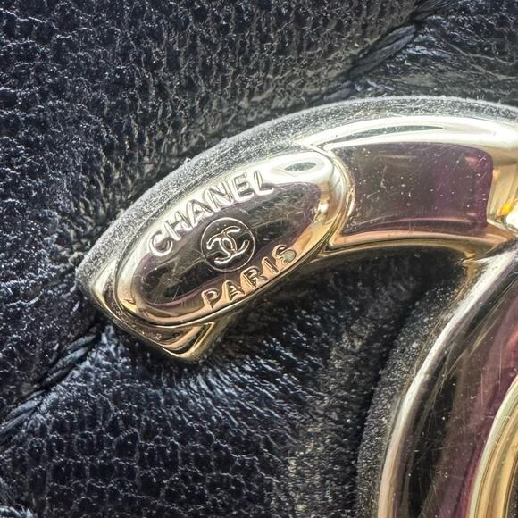 Chanel Lambskin Quilted Medium Trendy CC Bowling Bag Black Gold Hardware +Box - Picture 9 of 16